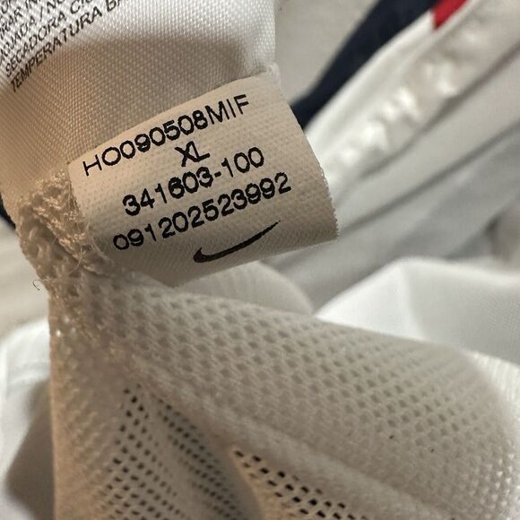 VTG Nike Athletic Dept Windbreaker Jacket Red White Blue Mens XL 2000s Y2K - Picture 7 of 8